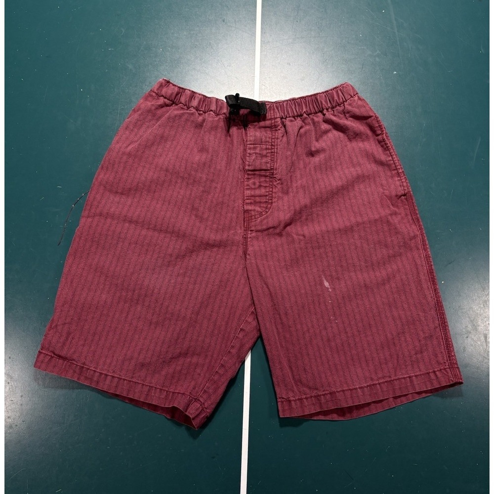 Vtg 90s Sostanza Pinstriped Belted Hiking Cargo Shorts Large Baggy Skater Y2K